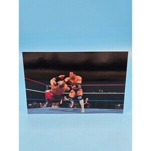 WWF THE ROCK AND THE SULTAN WRESTLEMANIA LIVE 4X6 WRESTLING PHOTOCARD #23